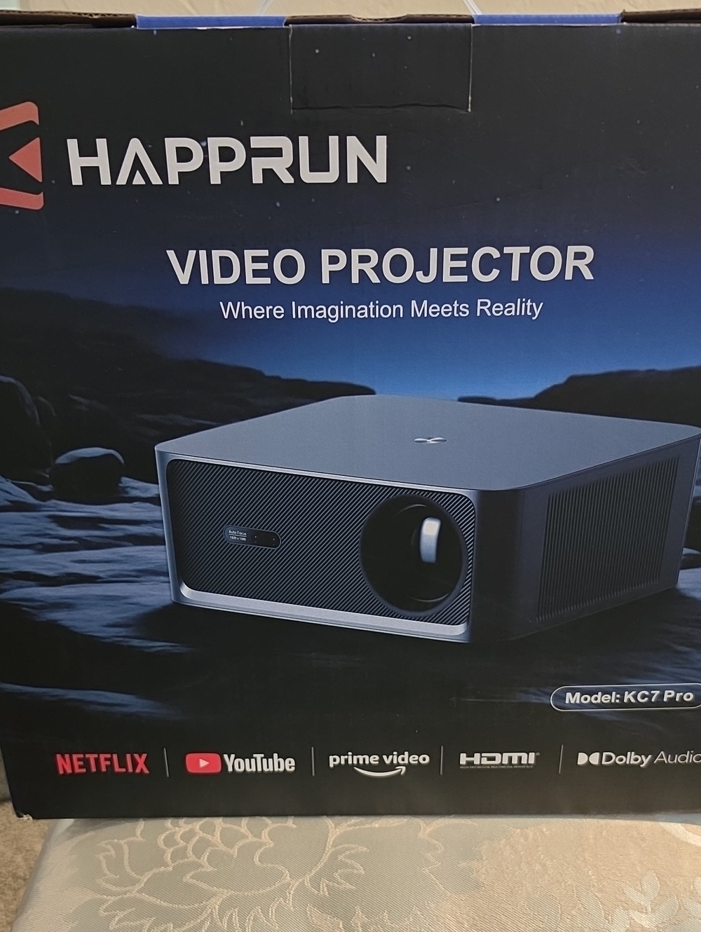Happrun KC7 Pro Video Projector - Gray